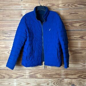 Nautica Blue Quilted Jacket